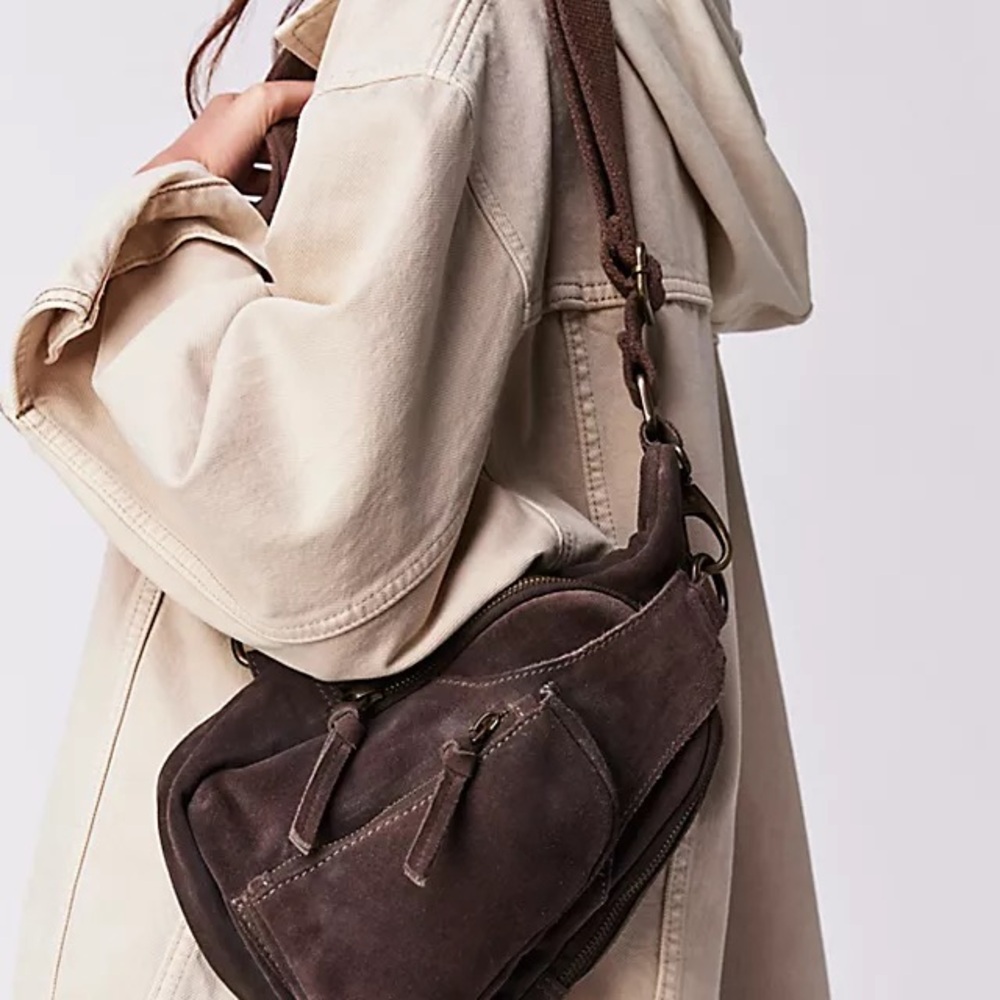 Free People Hudson Suede Sling Bag